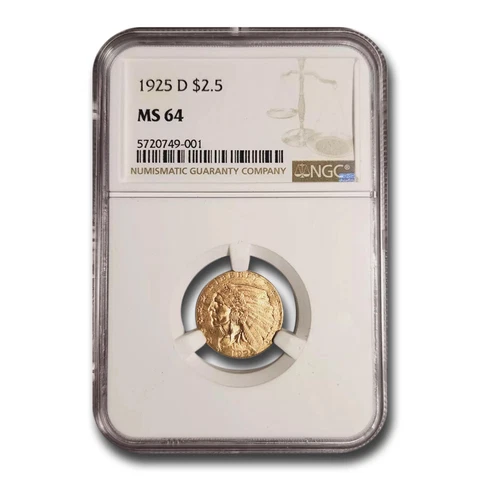 1925-D $2.50 Indian Gold Quarter Eagle MS-64 NGC - SKU#17122 Cover