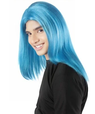 Peluca de rapero HPO para hombre adulto hasta el hombro recto, varios colores, HM-1040A Foto 1 de 4