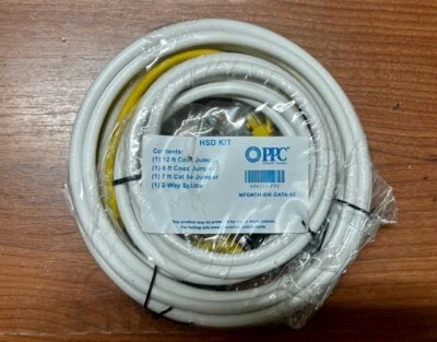 HSD Kit (12ft Coax, 6ft Coax, 7ft CAT5, 2-Way Splitter) FREE SHIPPING - Image 1 of 2