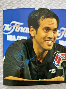 ERIK SPOELSTRA SIGNED 8x10 PHOTO MIAMI HEAT HC AUTOGRAPHED NBA FINALS HOF! RARE! - Picture 1 of 2