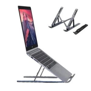 Support Ordinateur Portable Alliage D'aluminium Léger Compact Portable Pliabl... - Afbeelding 1 van 6