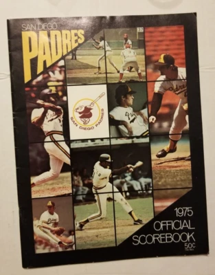 1975 San Diego Padres VS Giants Official Scorebook and Souvenir Program - Image 1 of 3