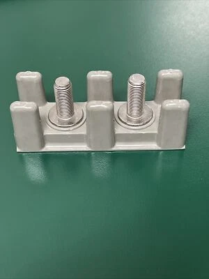 KULKA ~  MS27212-5-2 ~ TERMINAL BOARD SINGLE ROW PLASTIC BOARD STEEL TERMINALS - Image 1 of 3