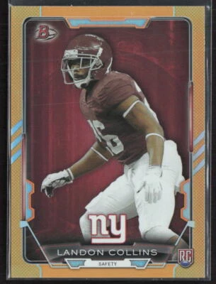 2015 Bowman #38 Landon Collins Rookies Orange /299 - Image 1 of 2