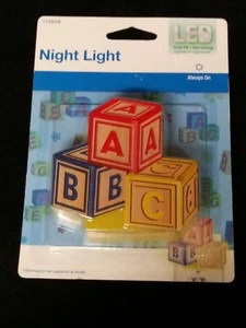 Night Light  Baby Blocks  " ABC "  LED   # 11460 New / Sealed  - Picture 1 of 4
