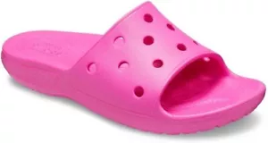 Crocs Kid's Classic Slide Sandals Electric Pink US Junior's J3 - EUR 34-35 - Picture 1 of 6