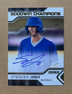 2023 UD Goodwin Champions #A-SJ Spencer Jones Rookie Autograph RC Auto Yankees - Image 1 of 2