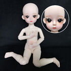 Nude 30cm BJD Puppe 1/6 Kugelgelenk Weiblicher Nackter Körper + Kopf + Augen Toy