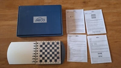 Arco Reisespiel Schach Mühle Backgammon TicTacToe *neu* aus Metall mit Anleitung - Bild 1 von 4