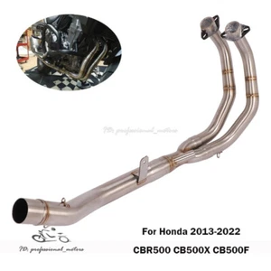For Honda CBR500R 2013-2022 CB500X CB500F Modified Exhaust Front Link Pipe 51mm - Foto 1 di 7