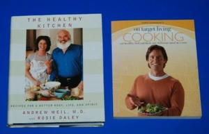 Lot 2 The Healthy Kitchen Weil & Daley +On Target Living Johnson Cookbooks - Picture 1 of 8