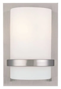 Minka Lavery Fieldale Lodge 1 Light Wall Sconce, Brushed Nickel - Picture 1 of 1