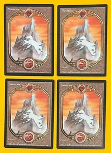 MTG MOUNTAIN (x4) Unglued (OldManMTG 011-620) - Picture 1 of 3