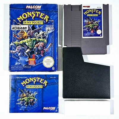 Konami NINTENDO NES Spiel MONSTER IN MY POCKET Pal-B CIB Genuine Collectors Item - Bild 1 von 3