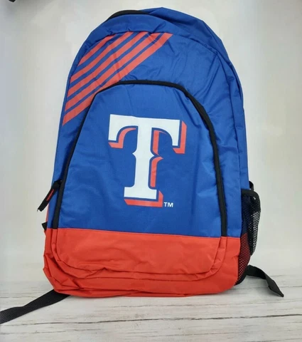 Texas Rangers Backpack Blue Red new nwt Baseball School Work gym bag MLB Cover
