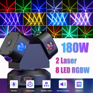 2PCS AKKU Wiederaufladbar LED Discokugel RGB Bühnenlicht Partylicht Musiksensor - Bild 1 von 9