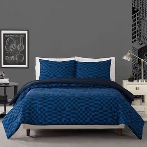 Full/Queen Teen Comforter Set Tonal Blue - Makers Collective