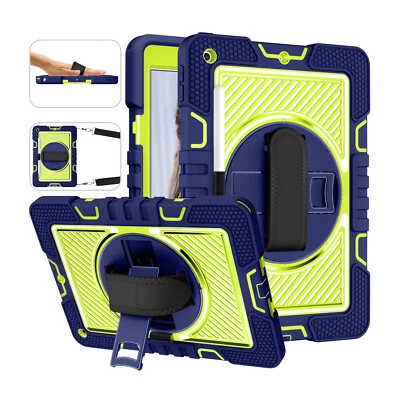 Heavy Duty Stand Case Cover for iPad 9th/8th/7th/6th/5th Generation W/Hand Strap - Image 1 of 4