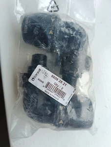 2X Legris Transair Stecker Bolzen 90 Grad Ellenbogenbeschläge mit konischen BSP Fäden 6609 - Bild 1 von 5