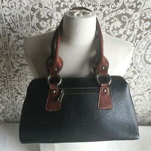 Guy Laroche Black & Brown 3-Compartment Handbag Purse