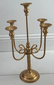 Pair of gold finish 5 arm candelabras - Picture 1 of 1