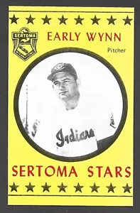 1977 SERTOMA STARS Puzzle Back Early Wynn CLEVELAND INDIANS NUOVO DI ZECCA A - Foto 1 di 2