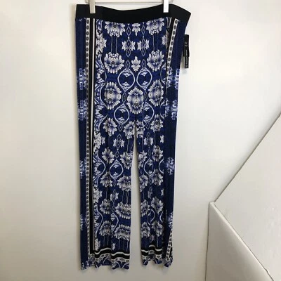 Pantalones boho para mujer INC INTERNATIONAL CONCEPT pierna ancha playa ☼ talla XL Foto 1 de 4