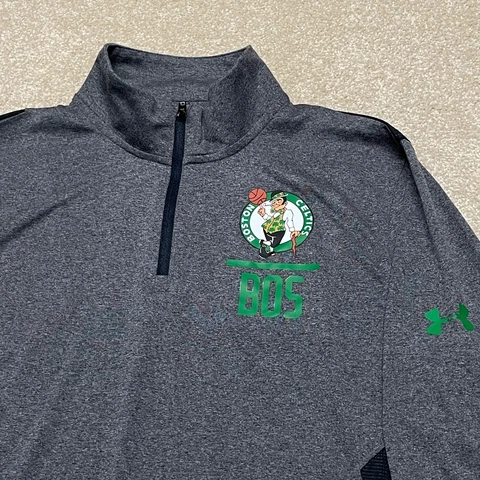 Boston Celtics Sweatshirt Men Medium NBA Basketball Under Armour Combine Sweater Cover