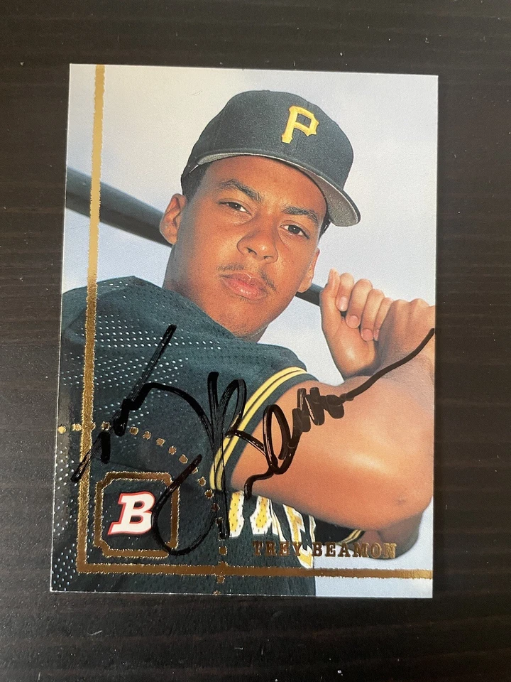1994 Bowman #518 Trey Beamon Pittsburgh Pirates Signed Card Autographed - Image 1 of 1