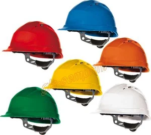 ELMETTO VENTILATO CANTIERE DELTAPLUS QUARTZ UP 4 PROTEZIONE PROTETTIVO DA LAVORO - Picture 1 of 7