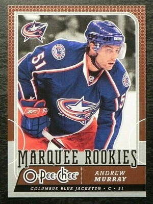2008-09 08/09 OPC O-Pee-Chee Marquee ROOKIE #545 Andrew Murray Blue Jackets - Image 1 of 2