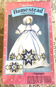 Pillowcase Doll Kit Homestead Wonder Art Elizabeth Cross Stitch - Picture 1 of 2