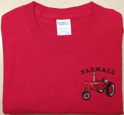 Camiseta Farmall H/M Bordada Para Hombre 100% Algodón S/S con "Farmall" (2 colores) Foto 1 de 2