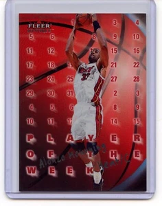 ALONZO MOURNING 2000 MYSTIQUE NBA PLAYER OF THE WEEK INSERT CARD HEAT NICE HOF - Picture 1 of 2