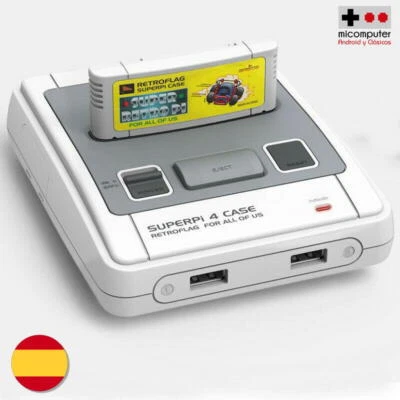 Boîtier Retroflag SuperPi 4 Style Super Nintendo Raspberry Pi 4. Boîtier Super - Photo 1/4