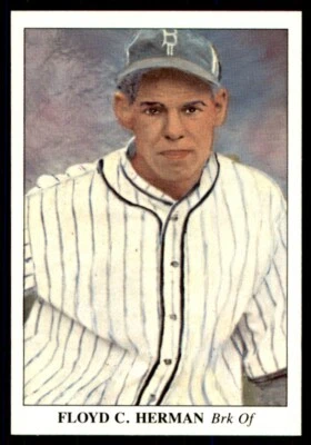 1985 BLC AMERICA'S NATIONAL PASTIME - #22 FLOYD BABE HERMAN BROOKLYN DODGERS - Image 1 of 2