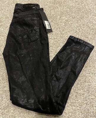NUEVO Jeans Negros The Kooples Lizy Efecto Láminado Talla 26 Envío GRATIS Foto 1 de 4