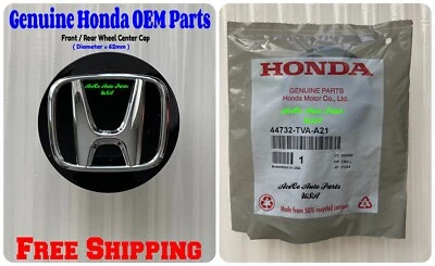 Genuine 23-25 Honda CR-V / 23-25 Honda HR-V Black / Chrom Wheel Center Cap 62 mm Foto 1 de 4