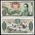 Colombia 5 Pesos Oro P406 C 1971 Eagle Condor Unc Latino Money Bill Bank Note