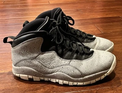 Nike 310805 062 Jordan 10 Retro Gris Cemento 2018 Hombres 10 Zapatillas de Baloncesto Zapato Foto 1 de 4