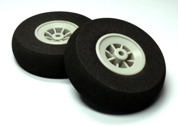 RC Model Airplane 70mm 2.75 in. R/C Hobby Wheels Tires (2pcs) WH794 - Image 1 of 1