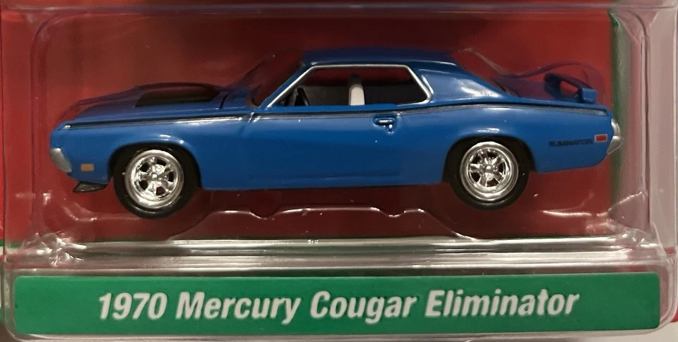 Auto World Deluxe Series 1970 Mercury Cougar Eliminator Grabber 2022 azul 1:64  Foto 1 de 1