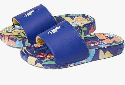 Polo Ralph Lauren Mens Cayson Slide Sandals Blue Open Toe slip On US Size 13D Polo Slide | eBay main image 4