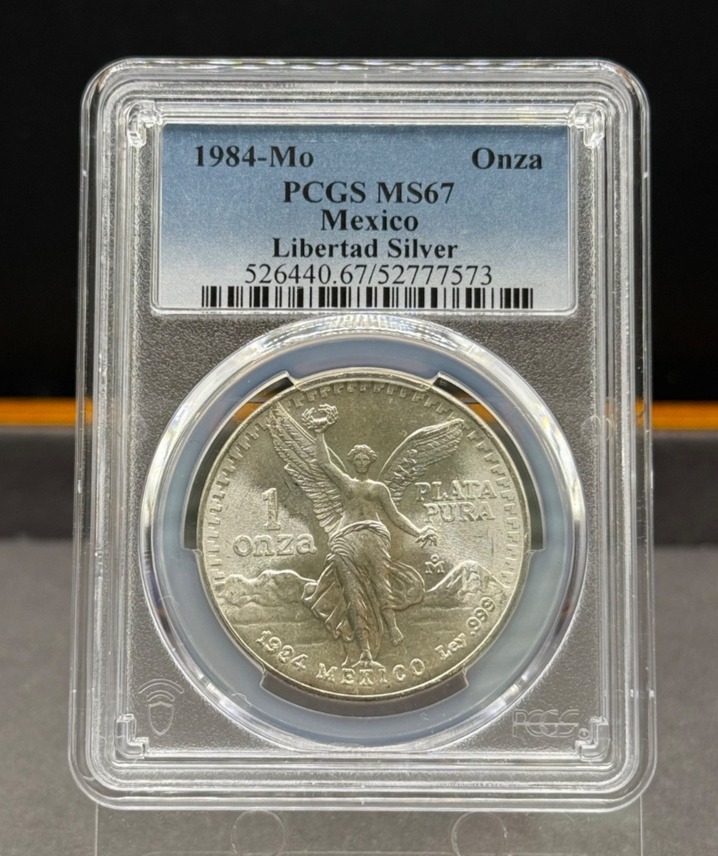 1984年 メキシコ 1オンス銀貨 MS 65 1984年 メキシコ 1オンス銀貨 MS 65