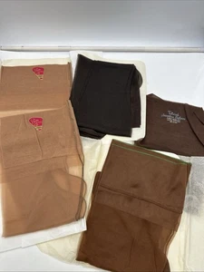 5 Paar Vintage Strumpfwaren Größe 9-1/2 9,5 Nylon Naht & Nahtlose Strümpfe Neu aus altem Lagerbestand Prim - Bild 1 von 7