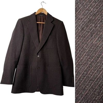 John Varvatos Jacket Wool Blazer Sport Coat Mens EU 48 USA 38 Italy Made Preppy - Image 1 of 4