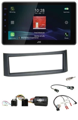 JVC DAB Lenkrad Bluetooth USB Autoradio für Smart ForFour W454 2004-2006 schwarz - Bild 1 von 4