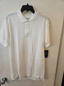 Izod Lacoste Shirt Men XL-White Pullover Golf Shirt-NWT-New With Tags - Picture 1 of 3