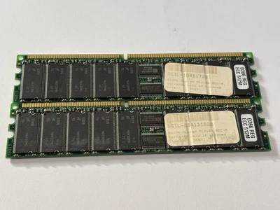 2x Micron PC2100 512MB D266 REG FCC 512M SDRAM Computer Memory RAM - Image 1 of 2