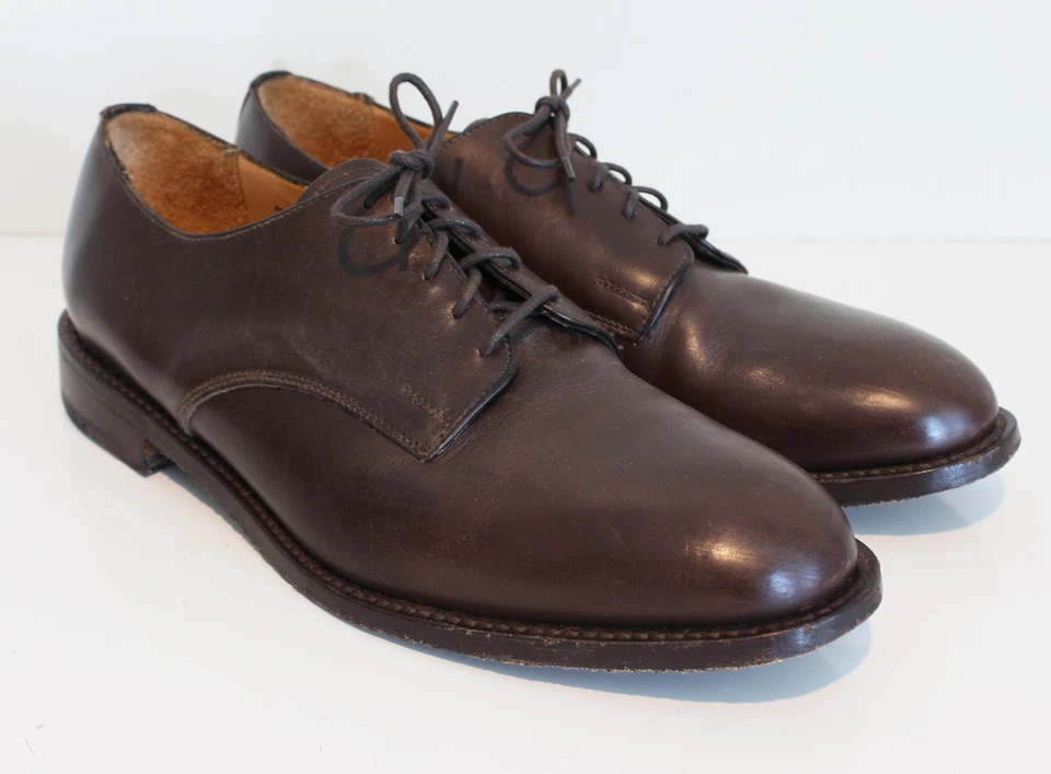 Blucher Steven Alan X Sanders Inglaterra Puntera Lisa Marrón Oscuro Talla Uk 11 EE. UU. 12 Foto 1 de 4